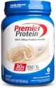 Premier Protein Powder, Vanilla Milkshake, 30g Protein, 1g Sugar, 100% Whey Protein, Keto Friendly, No Soy, Gluten Free, 23.3 oz (17 Servings)