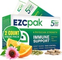 EZC Pak 5-Day Tapered Immune Support Booster - Vitamin Immune Support Supplement, Echinacea, Zinc Vitamin C, Immune Boosters for Adults - Immune Support Vitamins (Pack of 2)