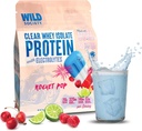 WILD SOCIETY - Clear Whey Protein + Electrolytes - Refreshing Whey Protein Isolate Powder - 20g Protein, 0 Added Sugar, GMO-Free, Natural Flavors & Colors - Rocket Pop, 16 oz