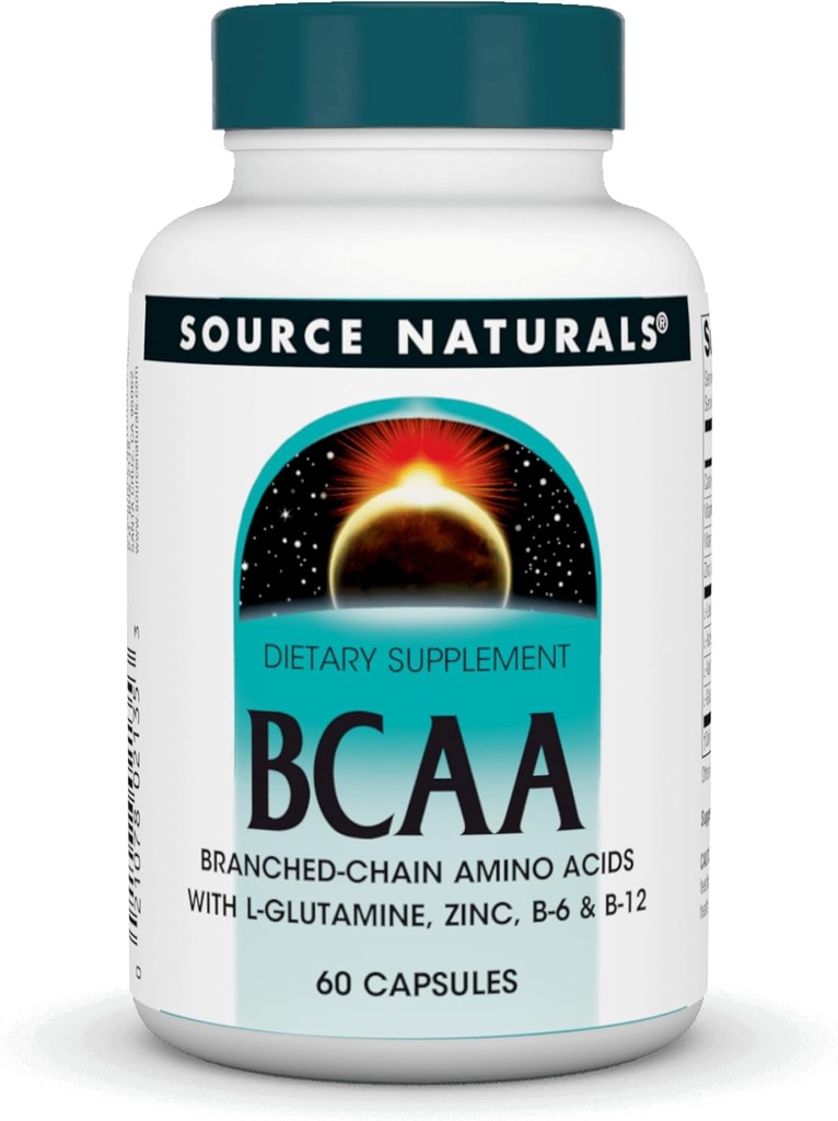 源のNaturals BCAAはチェーン アミノ酸を分岐させましたり、ボディの筋肉システム* - 60のカプセルを支えます