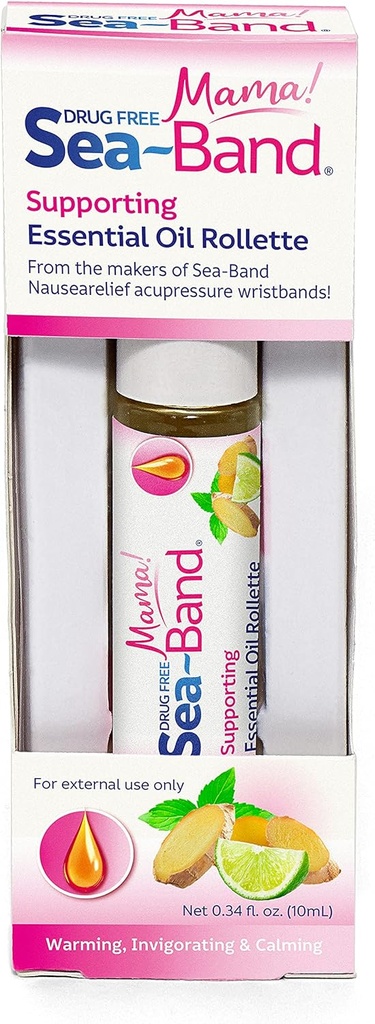 Sea-Band Mama! Essential Oil Calming Aromatherapy Rollette for Morning Sickness Relief