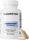 CLEARSTEM - MINDBODYSKINホルモンのアクネの補足(5-HTP) - 自然なDIMの補足 - スキン ケアのビタミン - ホルモンのバランス、酸化防止剤 - グルテンフリーグルテン - 30のサービング、90のカプセル