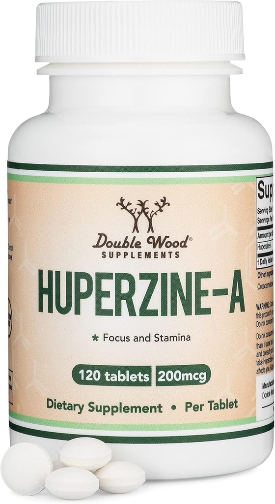 Huperzine A 200mcg (テストされた第三者) 120錠、Acetylcholine (アセチルコリンステラーゼ阻害剤)を促進する頭脳の補足-二重木による記憶そして焦点を支えて下さい