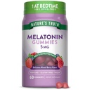 Nature's Truth Melatonin Gummies 5mg | 60カウント | ミックスベリーフレーバー | ヴィーガン, 非GMO&グルテンフリーサプリメント
