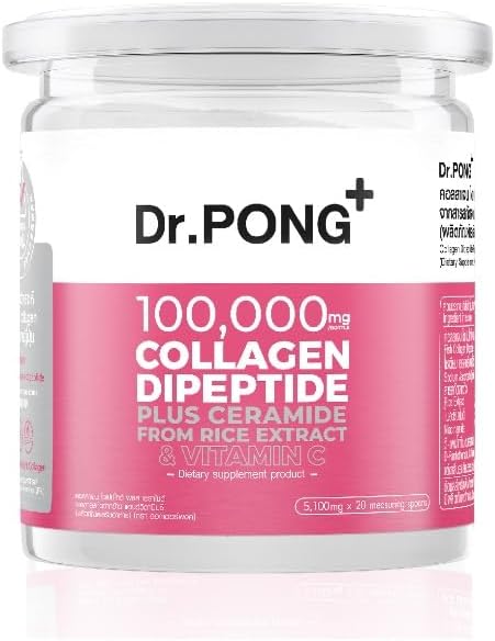 米エキスおよびビタミンC 102gからの一般的なDr.Pong 100,000のmgのコラーゲンのジペプチドプラスのCeramide