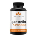 Luma Nutrition Quercetin 500mg - Bromelain Supplement - 抗酸化剤 - 免疫サポート - ビーガン&グルテンフリー - 60カプセル
