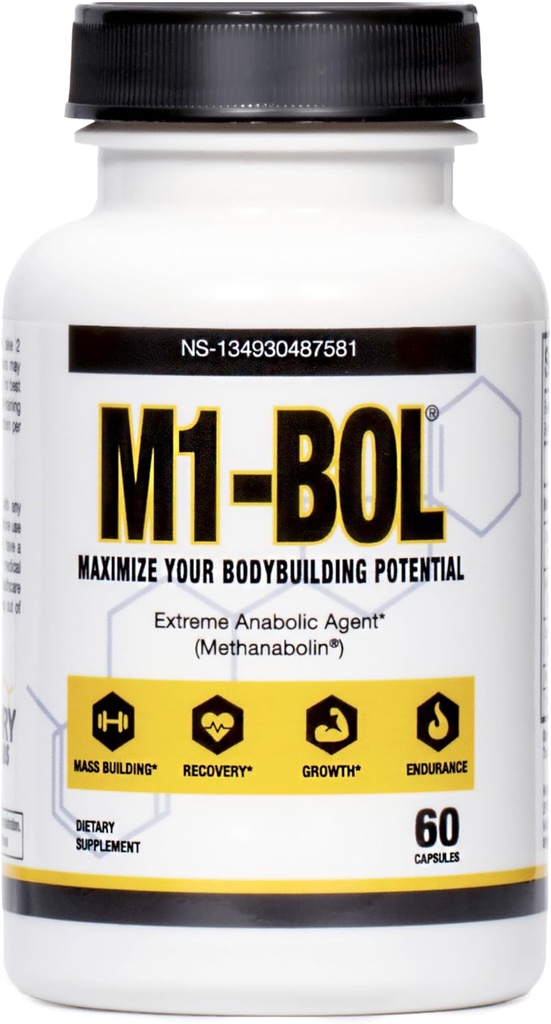 Avry Labs 極端な同化サプリメント – 筋肉の成長をサポートする栄養補助食品 w/Turkesterone, 強度, 回復 & 自然に最適なテストステロンレベルをサポート – ビーガン, 60 カプセル