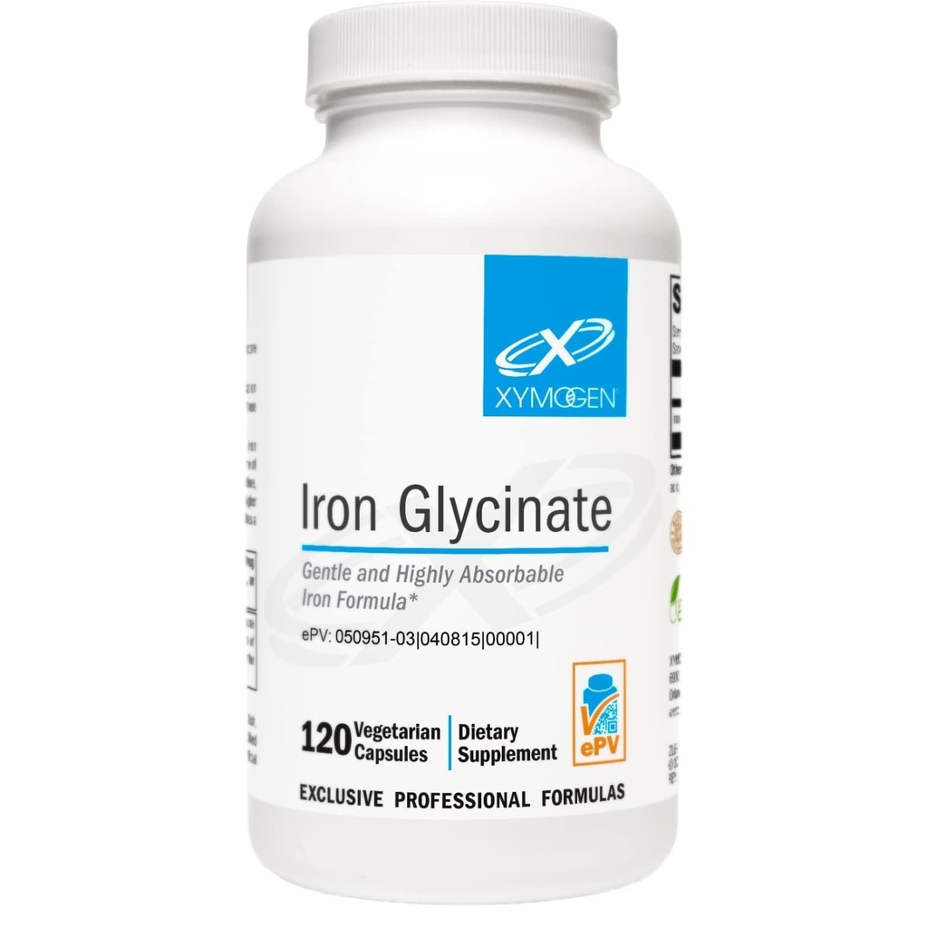 XYMOGENの鉄のGlycinateの補足–特許を取られた鉄のBisGlycinateのビタミン-高吸収のために設計されている– Hemoglobin及びフェライトン レベル–消化の穏やかな(120のカプセル)