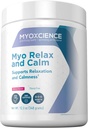 MYOXCIENCE Myo Relax & Calm | Myo-Inositol、L-Theanine、Taurine、マグネシウム&GABA | 睡眠、神経伝達物質およびホルモンサポート(ベリー味)を60回サポート