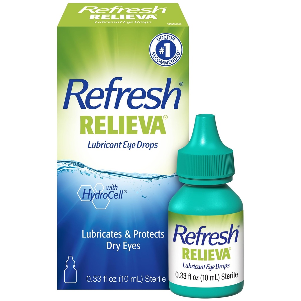 Relievaの潤滑油の目の低下、0.33 Fl Ozの生殖不能、包装はVaryかもしれません