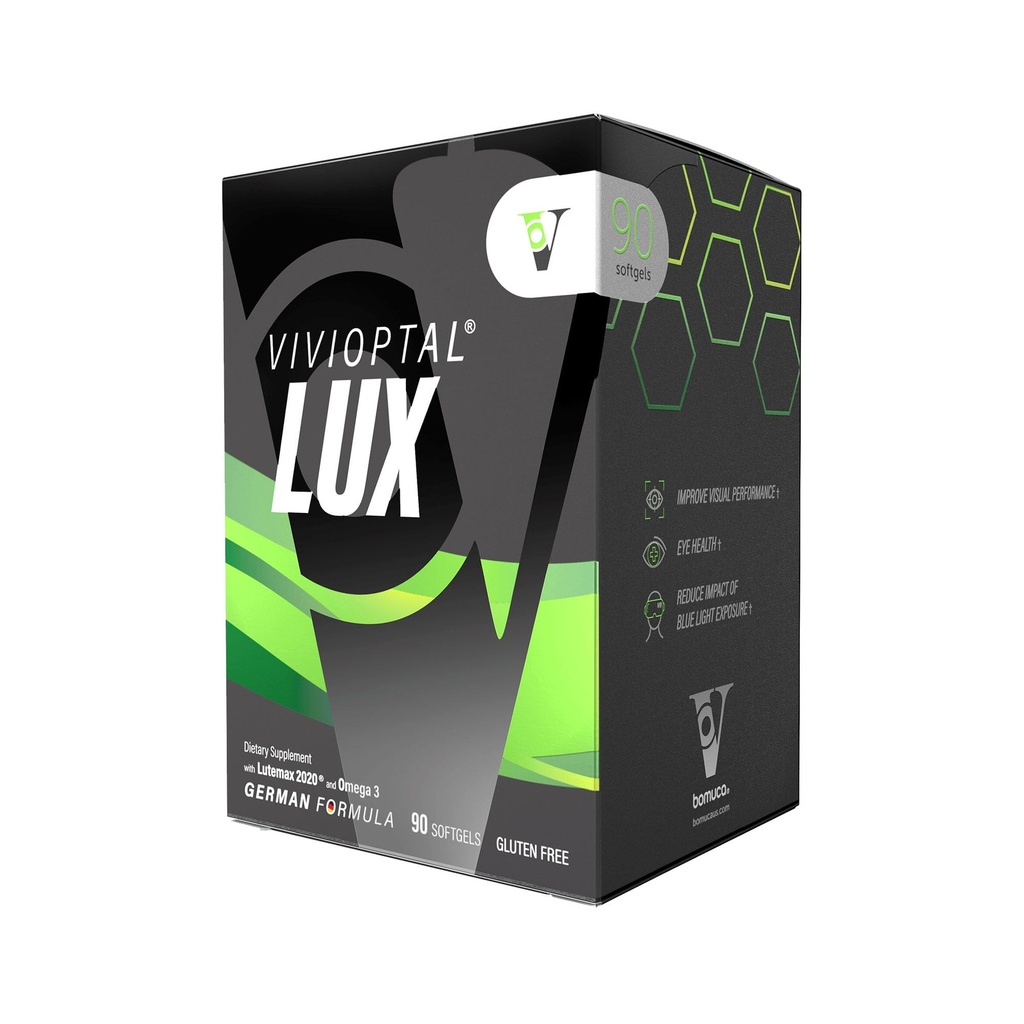 Vivioptal Lux、90 Softgels、大人のビタミン、視覚性能、オメガ3、亜鉛およびビタミンC & E、マルチビタミン&マルチミネラル、グルテンフリー、ドイツ式