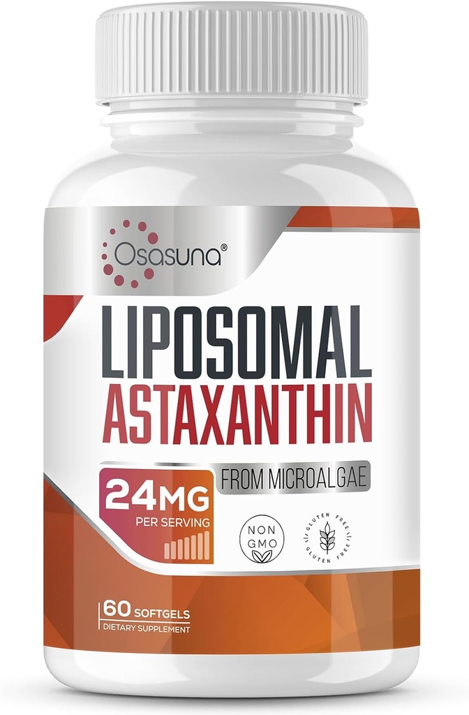 Liposomalのアスタキサンチンの補足24のMG、最高の吸収、VIT C、非GMO及びグルテンフリー- 60のSoftgels (2か月の供給)より強い酸化防止