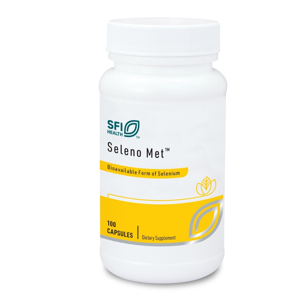 Klaire Labs SFI Health Seleno Met - 200ミリグラムのセレンをHypoallergenic Selenomethionineとして、Bioavailable Antioxidant No Yeast、酪農場及びグルテンフリー(100カプセル)とサポート