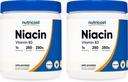 Nutricost NiacinビタミンB3パウダー250G(2パック) - 500グラム - サービングあたり1G(スクープが含まれています)