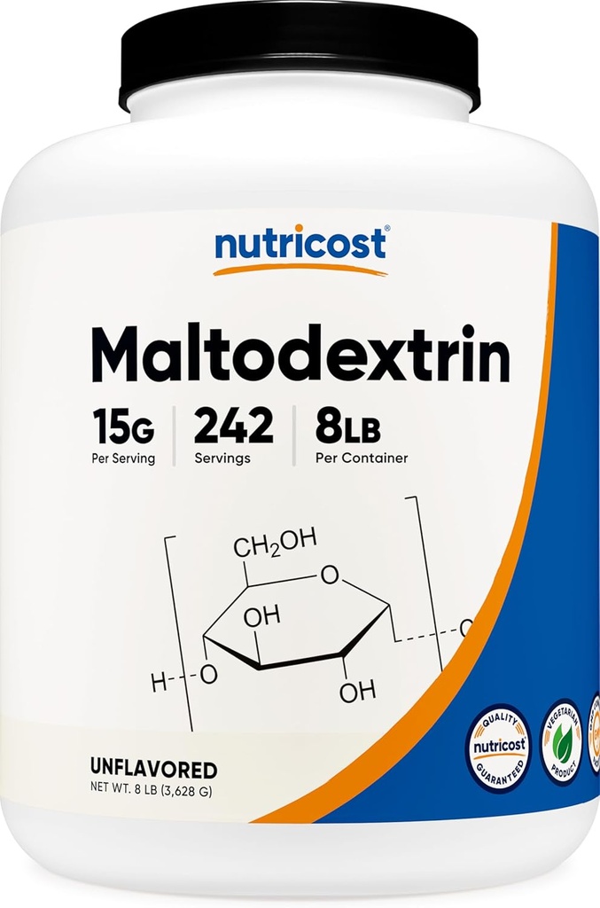 Nutricost Maltodextrinパウダー8LBS - グルテンフリー、GMOフリー
