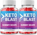 Blast Keto ACVグミー、Keto Blast ACVグミー、Blast Keto + ACVグミーサプリメント - 最大強度、すべての自然なサポートフォーミュラKeto + ACV、公式BlastKetoプレミアムグミーレビュー(2パック)