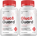 Gluco Guard Capsules, GlucoGuard Advanced Supplement, All Natural Formula to Maintain Healthy Levels, Maximum Strength Daily Formula, GlucoGuard Capsules Reviews (2 Pack - 120 Capsules)