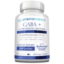 承認された科学GABA + - カルムを促進します, 睡眠を改善します, ブースト気分 - GABA, L-テアニン, L-アルギニン, ビタミンB6, バイオパイン - 高吸収 - 60カプセル - ビーガン