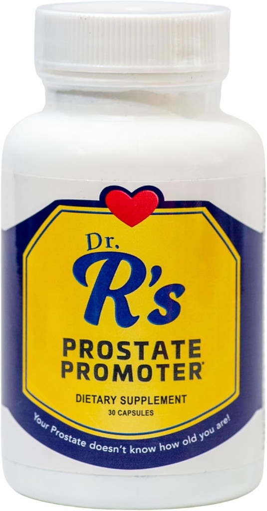 Dr. R's Prostate Promoter Saw Palmetto, Green Tea, Turmeric, Lycopene, I3C, Quercetin, Sulforaphane, Garlic, Rosemary, Resveratrol, Bromelain 5mg - Prostate Supplements for Men Made in USA, 30 Caps