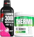 PROSUPPS L-カルニチン3000興奮剤フリー液体ショット(31サービング、ドラゴンフルーツ)とサーモ脂肪燃焼熱質粉末(25サービング、スパイシー'リタ)バンドル