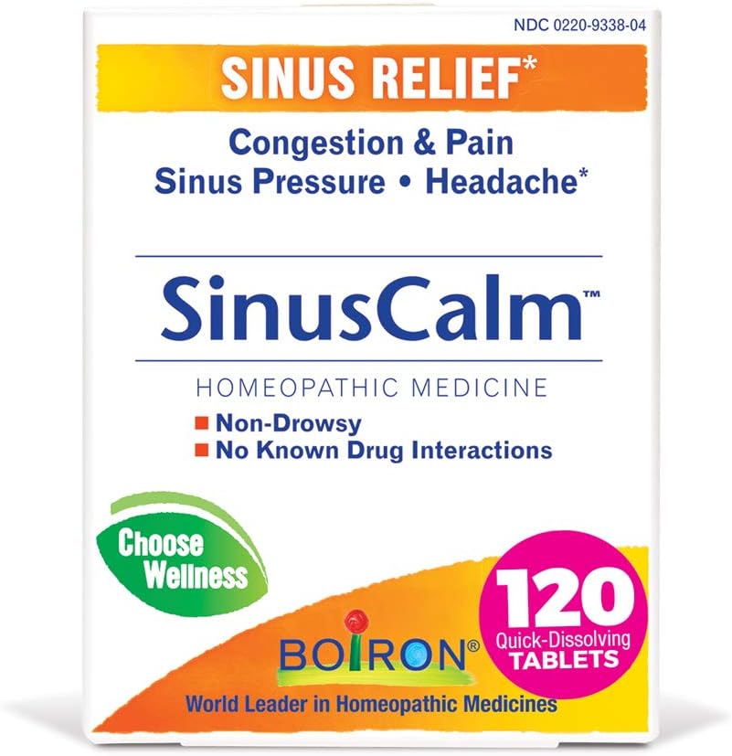 ボイロンSinusCalmは、Sinus痛みの軽減、Rony Nose、Congestion、Sinus圧力、頭痛 - 120カウント(パッケージ2)