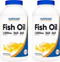 ナトリコストフィッシュオイル1000mg(オメガ-3の560mg)、240ソフトゲル(2本)