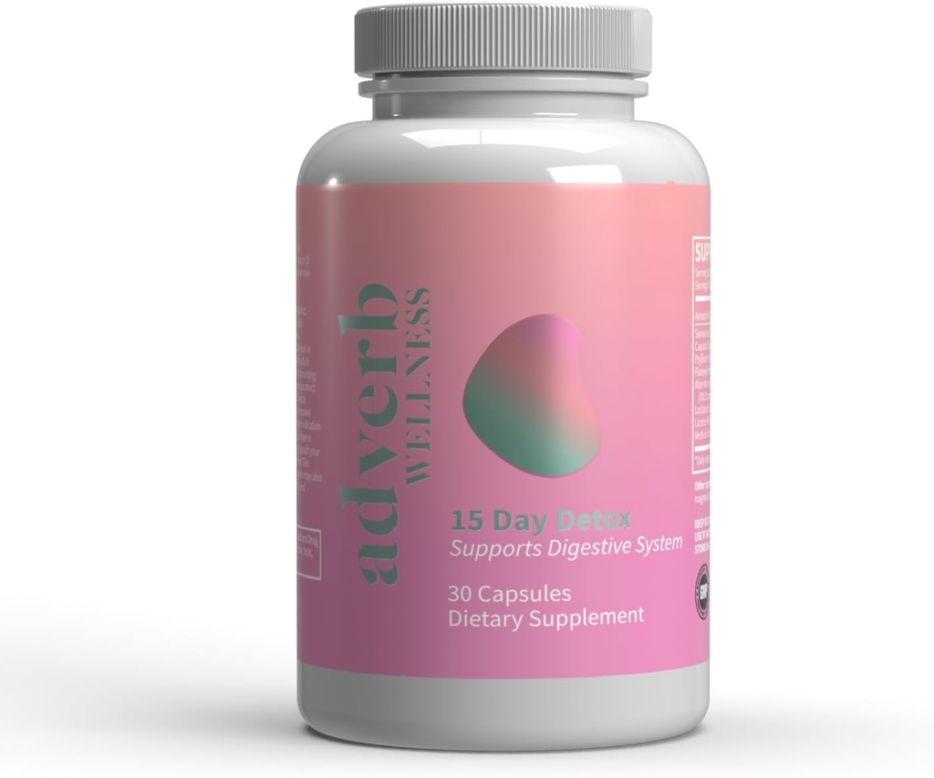 15日間ガットクレンジング | ガット、コロン&ダイジェストヘルスサポート | 天然デトックス with サイリウムハスク、カサラサグラダ&ガット 再生プロバイオティクス | 60カプセル