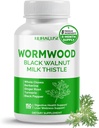 Wormwood Whole Cloves Milk Thistle with Other Herbs - Support Digestive Health, Liver Wellness - Made and Tested in The USA