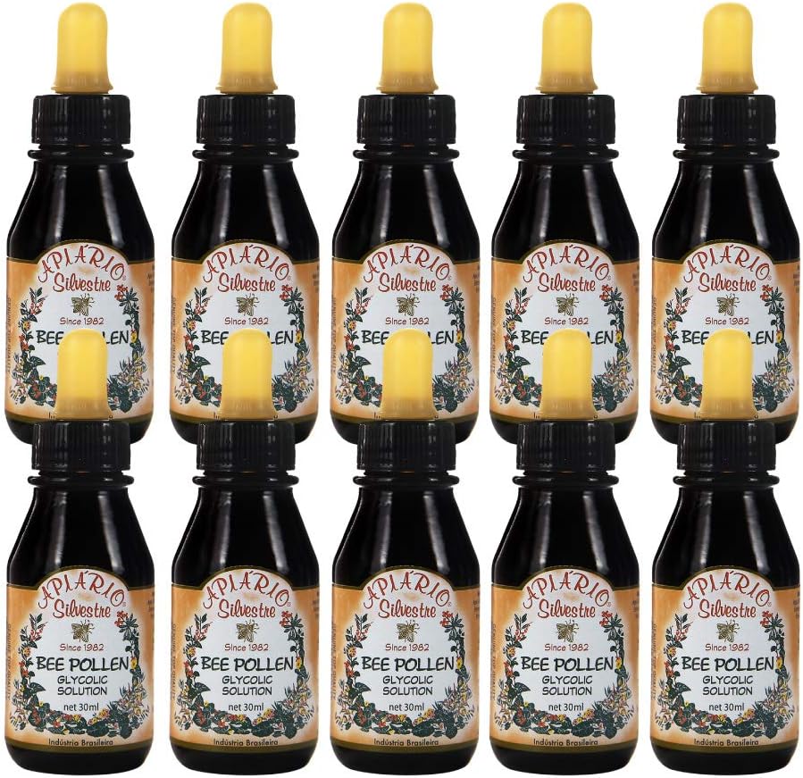 Apiario Silvestreブラジルミツバチカレン液体グリコリックエキス10本 - ノンアルコール、ワックスフリー