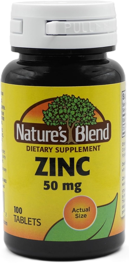 NAT B ZINC GLUC TB 50MG 100