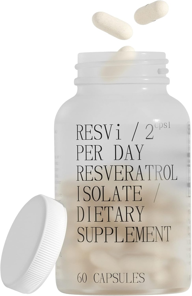 FOREVER YOUNG RESVi | 600 mg トランスレスベラトロール抗酸化栄養補助食品 | ベジタリアンヘルシーな老化カプセル | ギリシャ製 | 60 ビーガンカプセルのボトル (30 サービング)