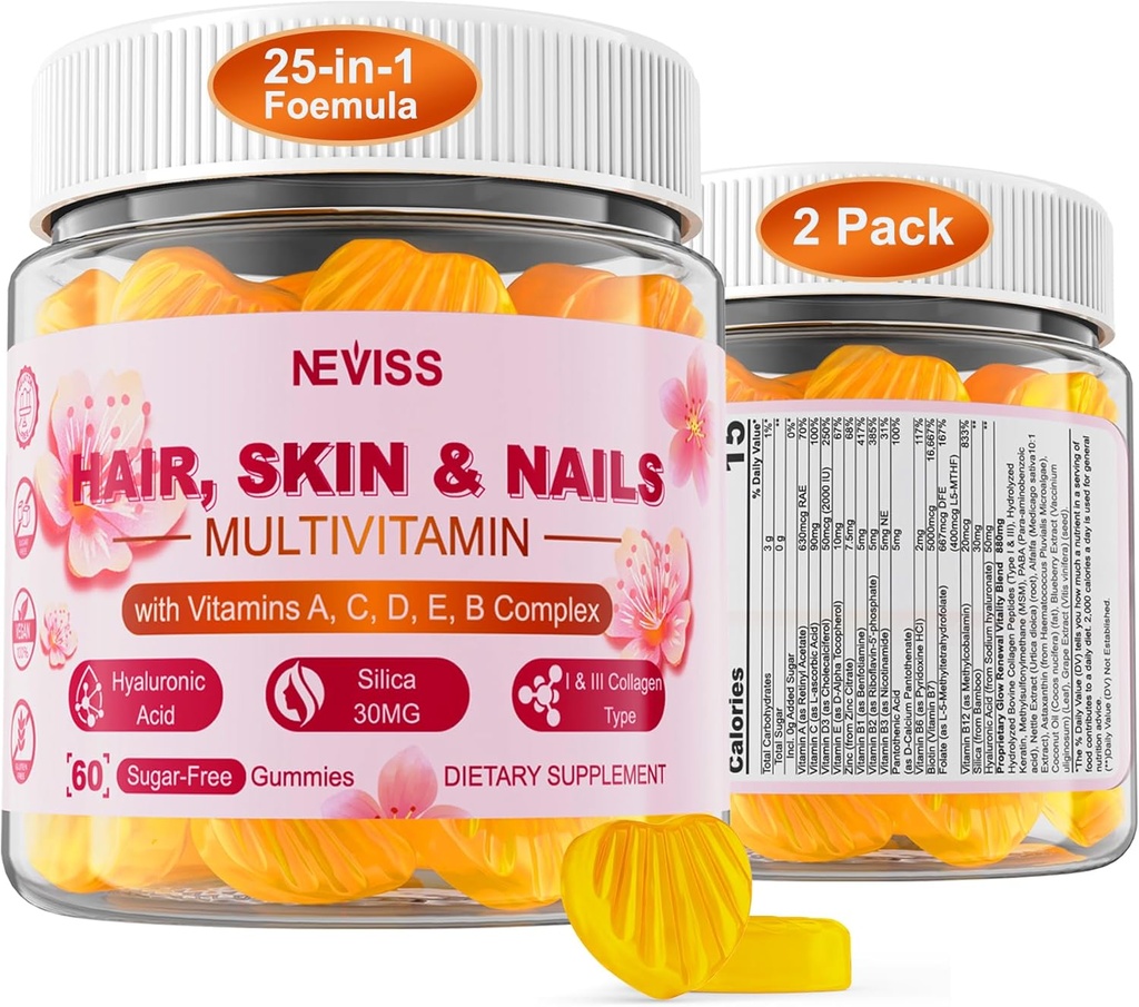 砂糖はBiotin 5000mcg、コラーゲンMSMのHyaluronic酸、ビタミンA C D3 E及びBの複雑で、メチルの葉酸塩及びB12の毛の皮の釘、エネルギーのための有機性多ビタミンを混合します