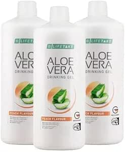 LR Lifetakt Aloe Vera Drinking Gel Peach Flavour Health Care Women Men Drink 毎日ナチュラルトリートメントセット 3-1000 ml./33.3 fl.oz