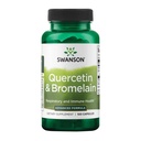 Swanson Quercetin & Bromelain-Promote Respiratory Health Support-Aid Seasonal Immune System Health-Support Cholesterol Level Already w/i Normal Range 100 キャップ (250mg Quercetin/78mg Bromelain)