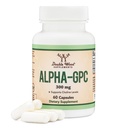 アルファGPCのアセチルコリンのためのコリンの塩素の補足(60の計算、600mgのサービング)の高度の記憶方式、焦点および頭脳サポート、二重木による焦点の補足(米国で製造される)