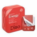 DISO - エネルギー - ビタミン、イチゴ味、ビーガン、砂糖無料、高吸収、グルテンフリー、個別にラップ、30分解性ストリップとカフェインストリップを高速溶解