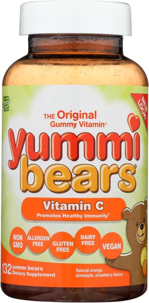 Yummiは子供、132の計算のためのビタミンCのChewableのGummyのビタミンの補足をひきます(パッケージ1)