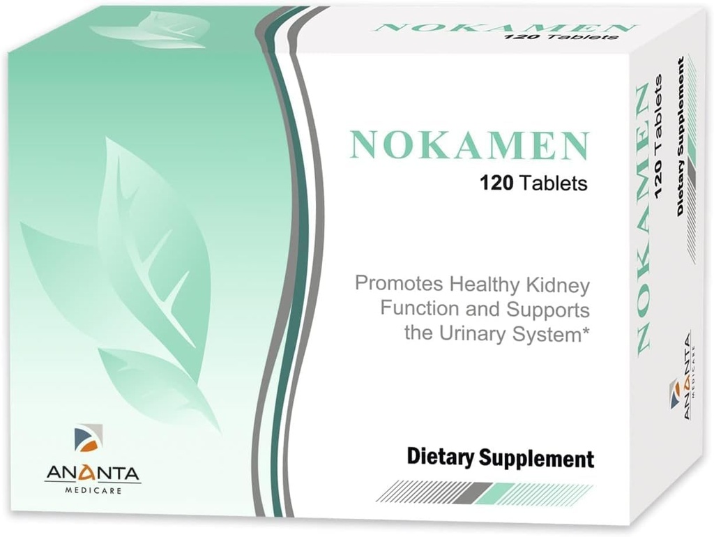 ANANTA MEDICARE Nokamen Kidney サポート補足 - 尿路の健康のためのハーブフォーミュラ - 120錠