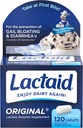 LactaidのLactaseの酵素のカプレットの原物- 120のカプレット、6のパック