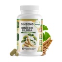 GreeNatr Ginko Biloba&Panax Ginsengサプリメント - 記憶と焦点のための赤いGinseng脳サプリメント - グッドビジョン、免疫システム、および改善された血流のためのGinkgo Bilobaサプリメント - 60錠