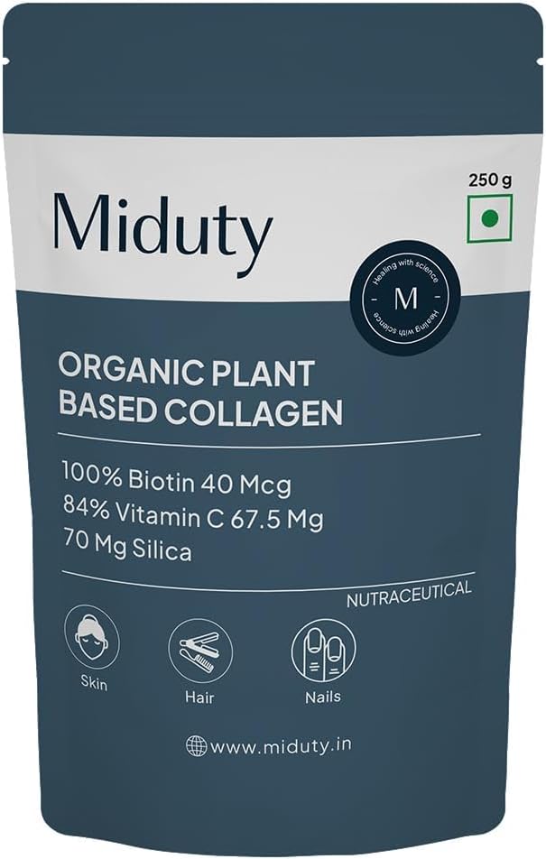 一般的な有機コラーゲンの粉、コラーゲンの補足、皮、毛及び釘、皮の養生の方式、植物によって基づくコラーゲン、有機性コラーゲンの粉のパック- 250gm