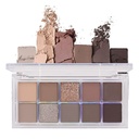 BINGBRUSH 10はダーク ブラウンの灰色のアイシャドウパレット、高い彩色された無光沢のアイシャドウ、自然なニュートラルの光沢があるアイシャドウの最終的な構造のパレット、鮮やかな作りますパレット キットを着色します