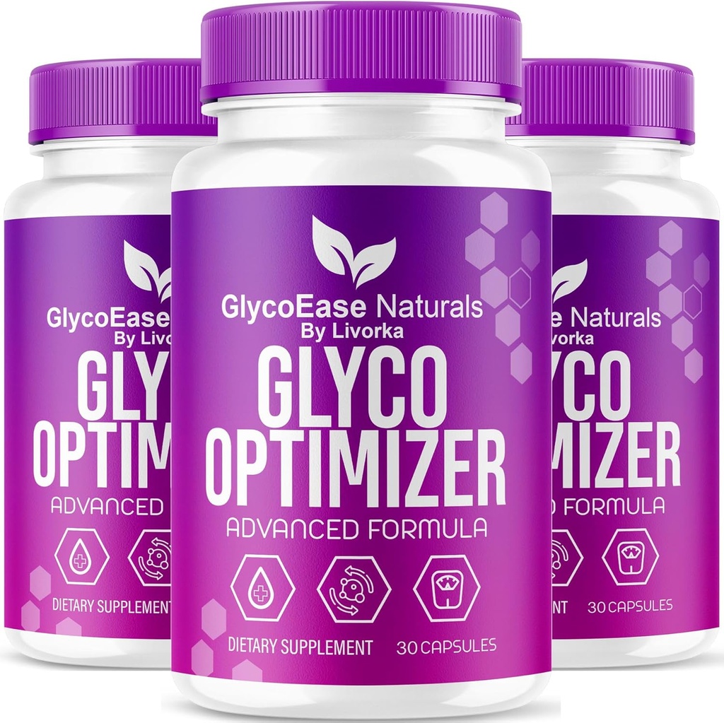 (3パック) GlycoEase Glyco Optimizer - 公式GlycoEase Pillsナチュラルサプリメントサポート、Glycoease Premiumナチュラルカプセル、Glycoeasアドバンストフォーミュラレビュー、3ヶ月間90カプセル