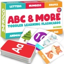 初心者のためのABC学習フラッシュカード 2-4 歳 - 60 子供のためのフラッシュカード 子供のためのおもちゃ 年齢 1-3-5 によって Quokka - アルファベット番号 色 手紙 動物 学習活動 - 最初の単語 教育ゲーム