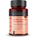 Pureclinica グルタチオン 1000mg x 60 錠。 500mg グルタチオン、300mg ALA、および 200mg ビタミン C 錠あたり。