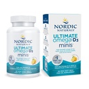 ノルディックナチュラルズ究極のオメガミニD3、レモンフレーバー - 60ミニソフトジェル - 1120 mg Omega-3 + 1000 IUビタミンD3 - EPA&DHA - 脳と心臓の健康を促進 - 30のサービング