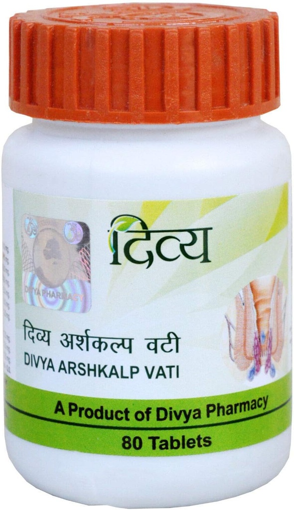 Divya Ayurvedic Arshkalp Vati - 80 タブ IU