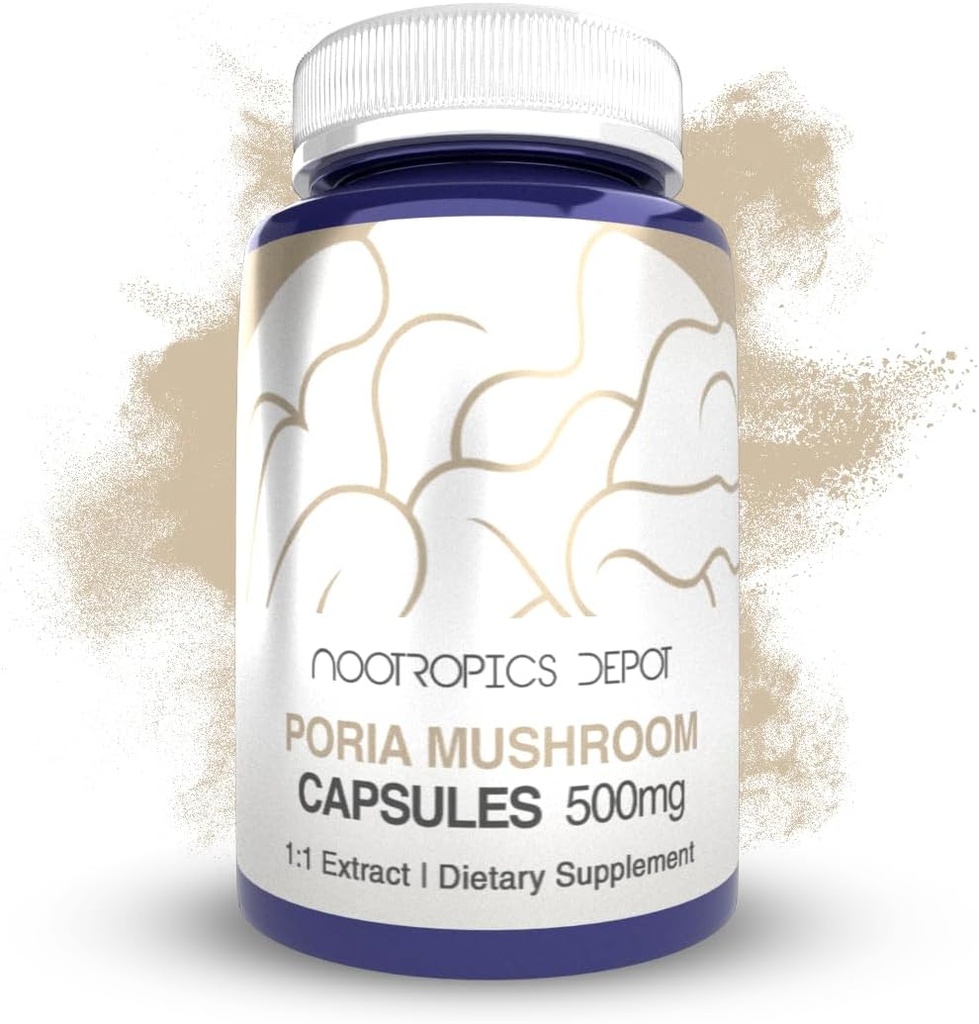 ノオトロピックデポリア茸カプセル | 500mg | 60カウント | Wolfiporia extensa