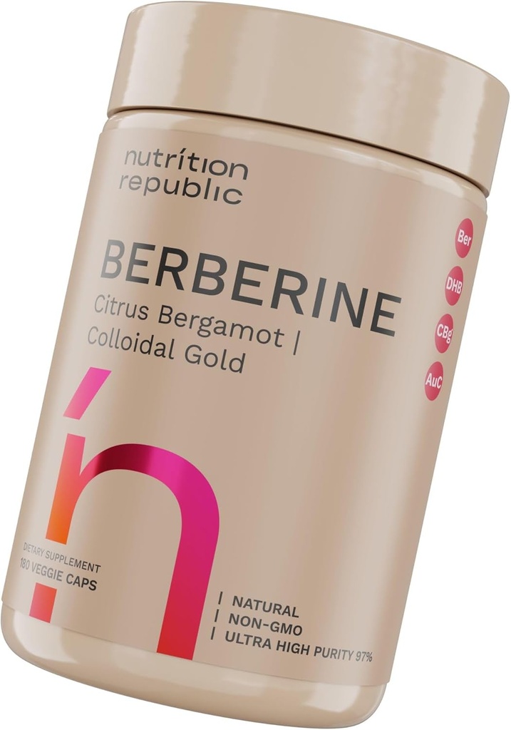Berberineの補足1500mgのCitrus Bergamotの超高い効力のBerberineのコンプレックス、コロイドの金及びBerberine HclのDihydroberineの補足