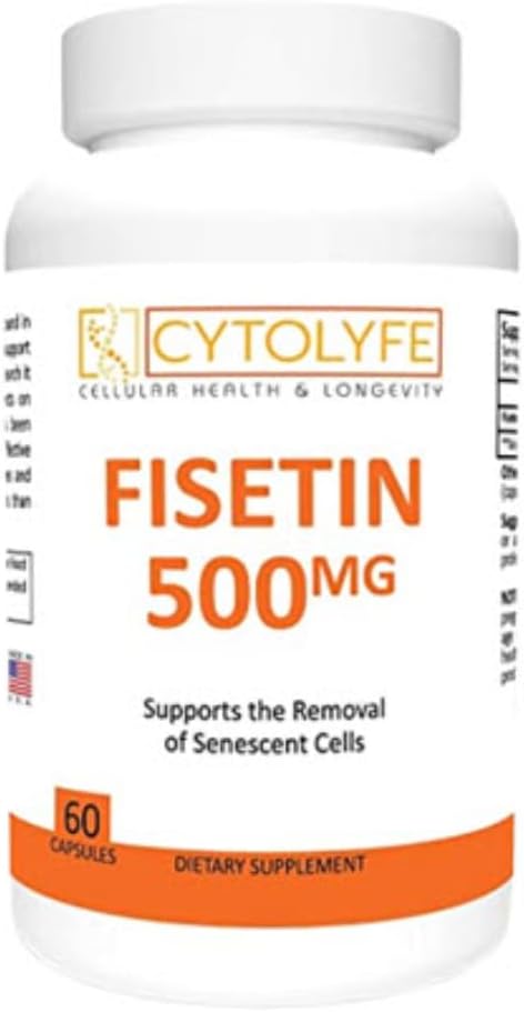 Fisetin 500mg 98%の純粋なFisetin 500mgのTherapeutic線量60のカプセルのSenolytic活動家反老化の生命延長